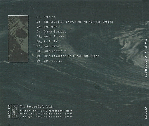 Tomografia Assiale Computerizzata : Chaosphere (CD, Album)