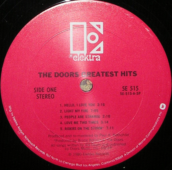 The Doors : Greatest Hits (LP, Comp, SP)