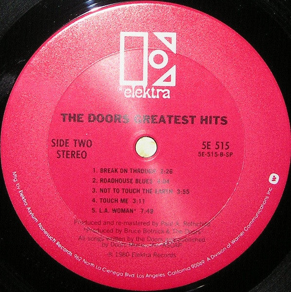 The Doors : Greatest Hits (LP, Comp, SP)