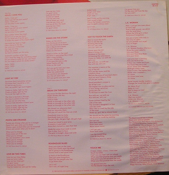 The Doors : Greatest Hits (LP, Comp, SP)