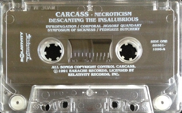 Carcass : Necroticism - Descanting The Insalubrious (Cass, Album)