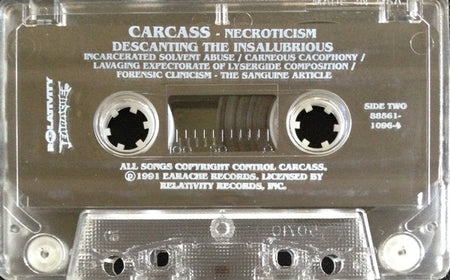 Carcass : Necroticism - Descanting The Insalubrious (Cass, Album)