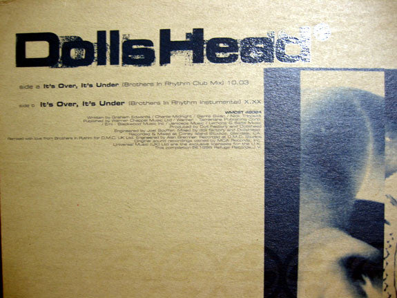 DollsHead : It's Over, It's Under (Brothers In Rhythm Mixes) (12", Promo)