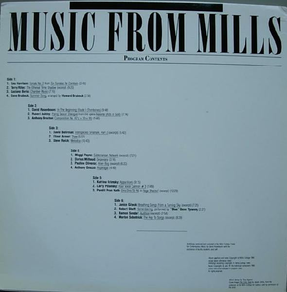 Various : Music From Mills (3xLP, Comp)