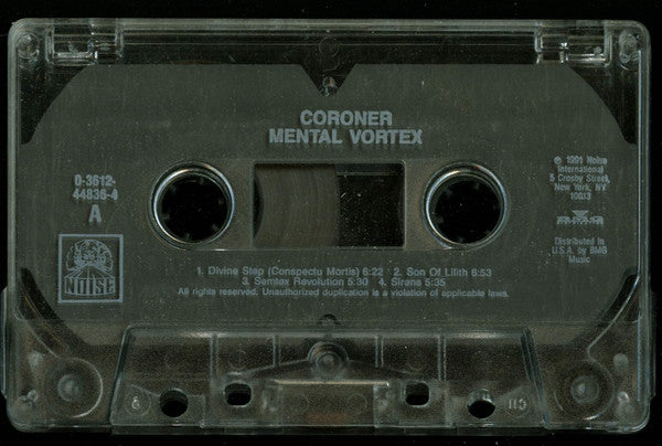Coroner :  Mental Vortex (Cass, Album)