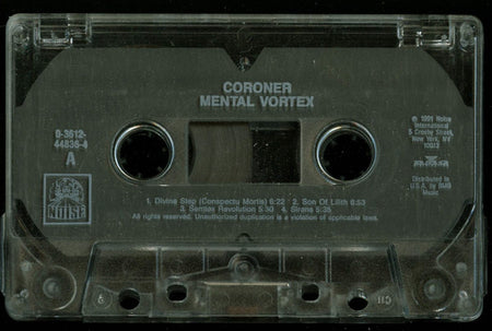 Coroner :  Mental Vortex (Cass, Album)