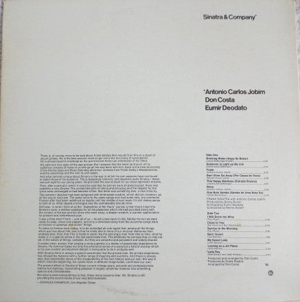 Frank Sinatra : Sinatra & Company (LP, Album, Club, RE, Cap)