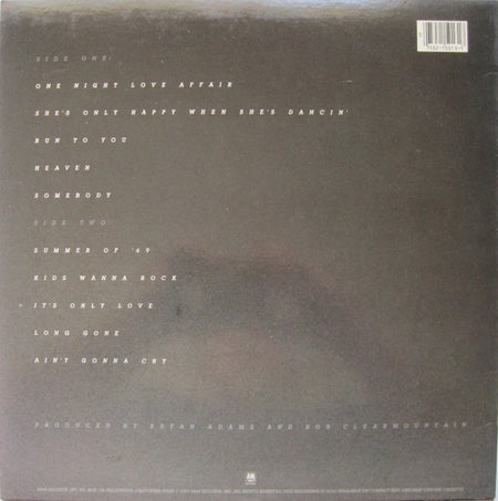 Bryan Adams : Reckless (LP, Album, Ele)