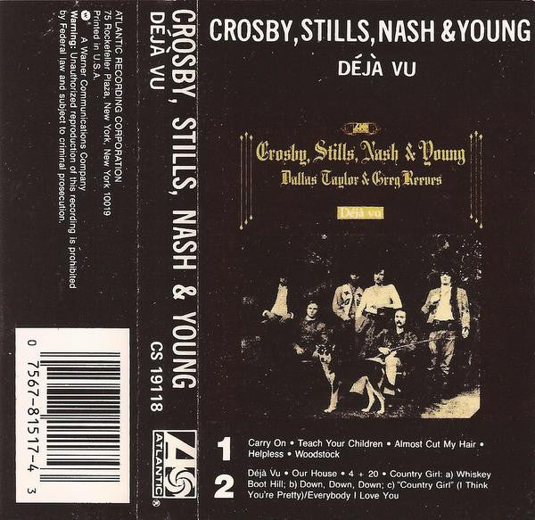 Crosby, Stills, Nash & Young : Déjà Vu (Cass, Album, RE)