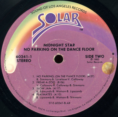 Midnight Star : No Parking On The Dance Floor (LP, Album, AR,)