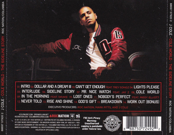 J. Cole : Cole World: The Sideline Story (CD, Album)