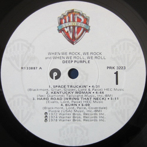 Deep Purple : When We Rock, We Rock And When We Roll, We Roll (LP, Comp, Club)