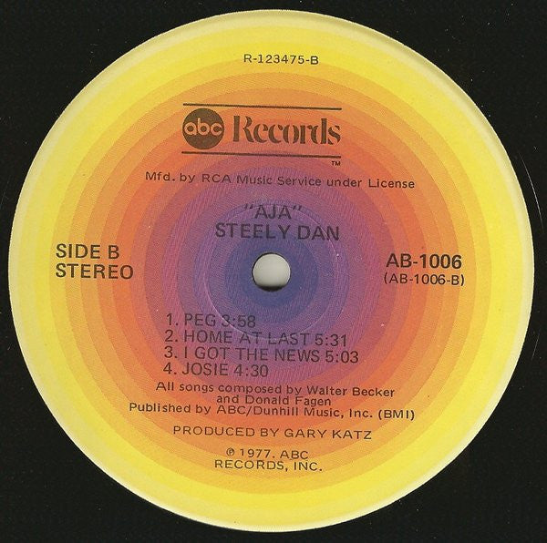 Steely Dan : Aja (LP, Album, Club, RCA)