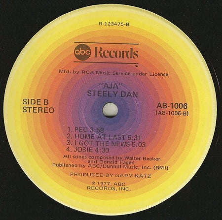 Steely Dan : Aja (LP, Album, Club, RCA)