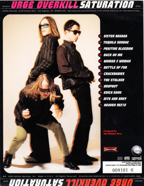 Urge Overkill : Saturation (CD, Album, Club)