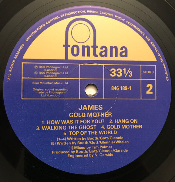 James : Gold Mother (LP, Album)