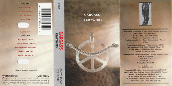 Carcass : Heartwork (Cass, Album)
