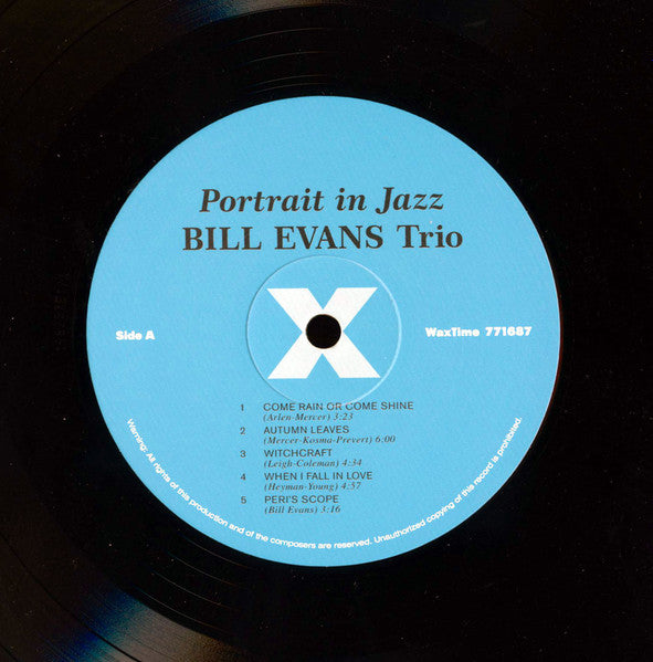 Bill Evans Trio* : Portrait In Jazz (LP, Album, Ltd, RE, RM, 180)