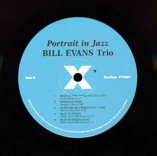 Bill Evans Trio* : Portrait In Jazz (LP, Album, Ltd, RE, RM, 180)