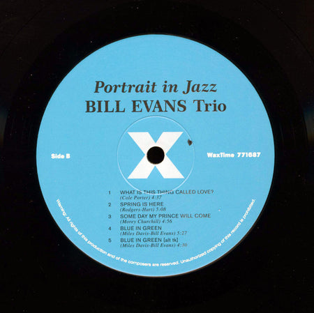 Bill Evans Trio* : Portrait In Jazz (LP, Album, Ltd, RE, RM, 180)