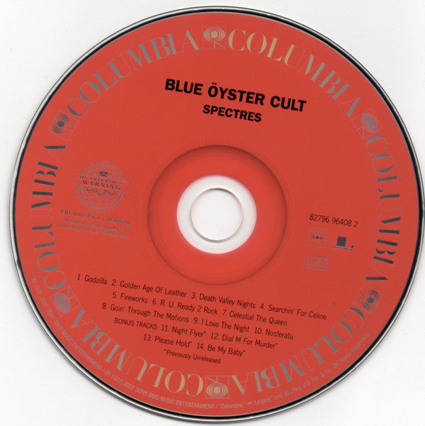 Blue Öyster Cult : Spectres (CD, Album, RE, RM)
