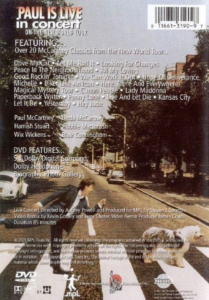 Paul McCartney : Paul Is Live - In Concert On The New World Tour (DVD-V, Multichannel, NTSC)