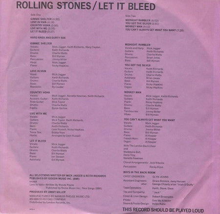 Rolling Stones* : Let It Bleed (LP, Album, Ter)