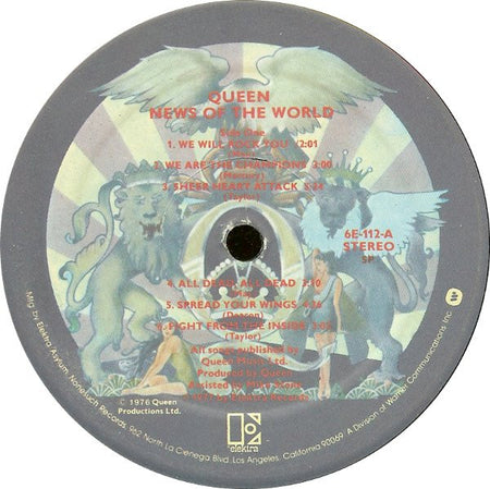 Queen : News Of The World (LP, Album, SP )