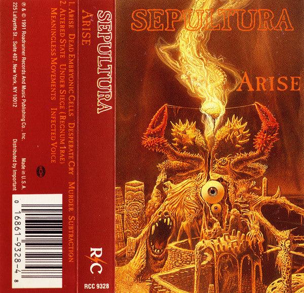 Sepultura : Arise (Cass, Album)