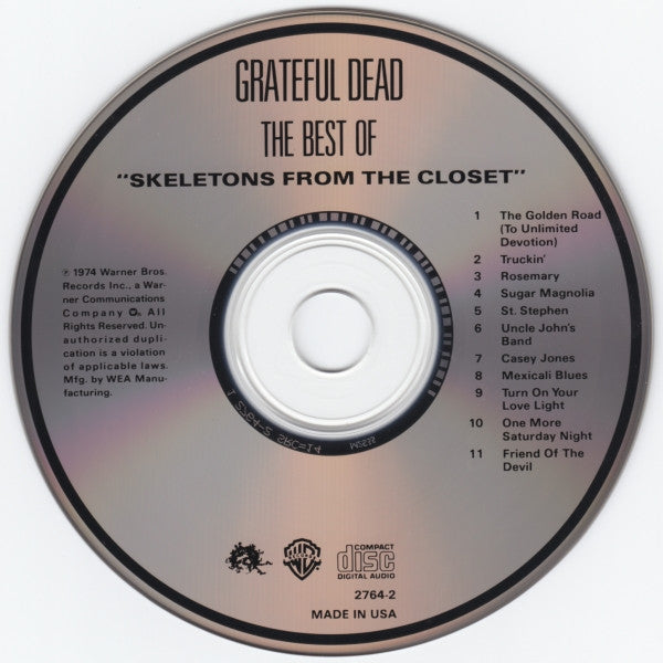 The Grateful Dead : The Best Of: Skeletons From The Closet (CD, Comp, RE, RM)