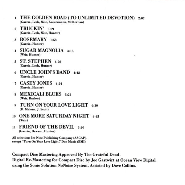 The Grateful Dead : The Best Of: Skeletons From The Closet (CD, Comp, RE, RM)