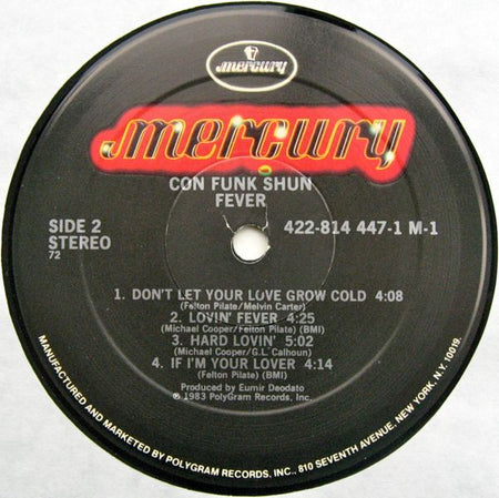 Con Funk Shun : Fever (LP, Album, 72)