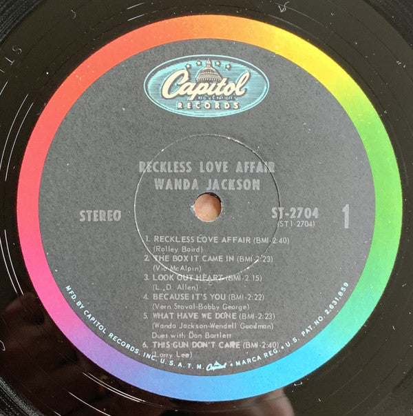 Wanda Jackson : Reckless Love Affair (LP, Album)
