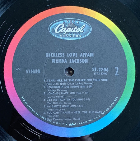 Wanda Jackson : Reckless Love Affair (LP, Album)