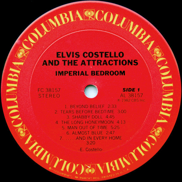 Elvis Costello & The Attractions : Imperial Bedroom (LP, Album, Ter)