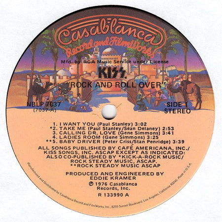 Kiss : Rock And Roll Over (LP, Album, Club, Blu)