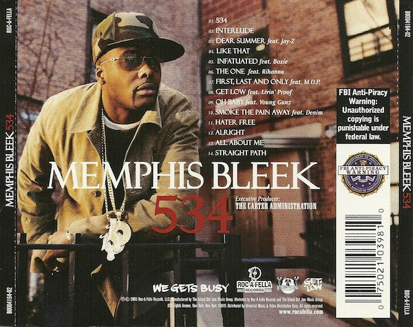 Memphis Bleek : 534 (CD, Album)