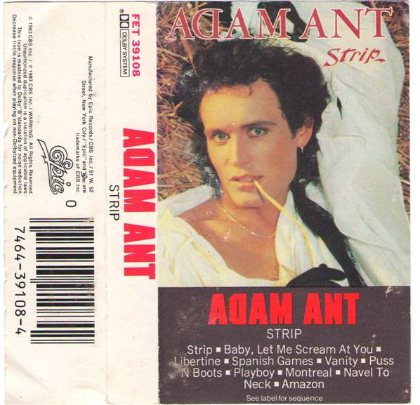 Adam Ant : Strip (Cass, Album)
