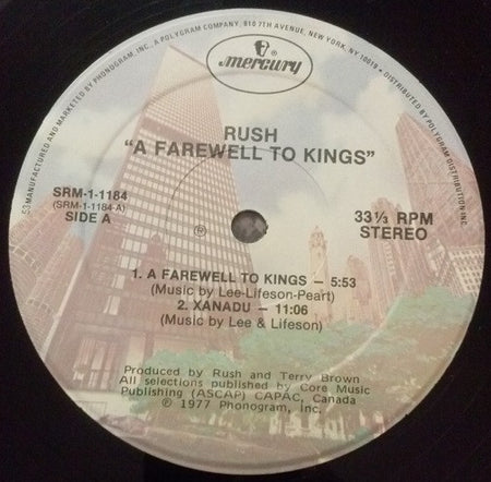 Rush : A Farewell To Kings (LP, Album, RE, Gat)