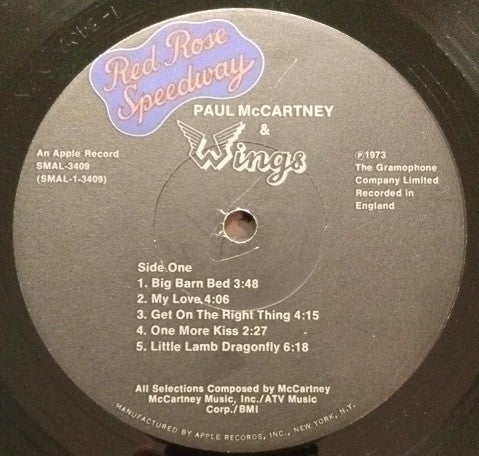 Paul McCartney & Wings* : Red Rose Speedway (LP, Album, Jac)