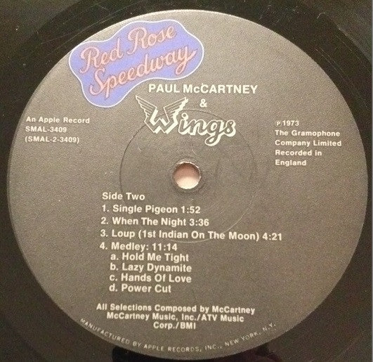 Paul McCartney & Wings* : Red Rose Speedway (LP, Album, Jac)