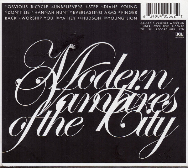 Vampire Weekend : Modern Vampires Of The City (CD, Album)