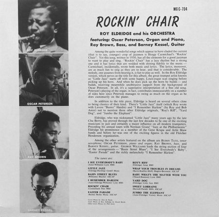 Roy Eldridge And His Orchestra : Rockin' Chair (LP, Album, Mono, RE, RM, 180)
