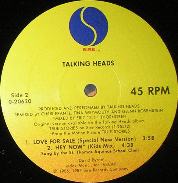 Talking Heads : Love For Sale (12", Maxi)