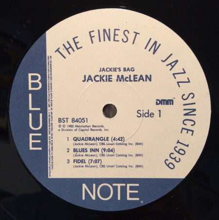 Jackie McLean : Jackie's Bag (LP, Album, RE, RM, DMM)