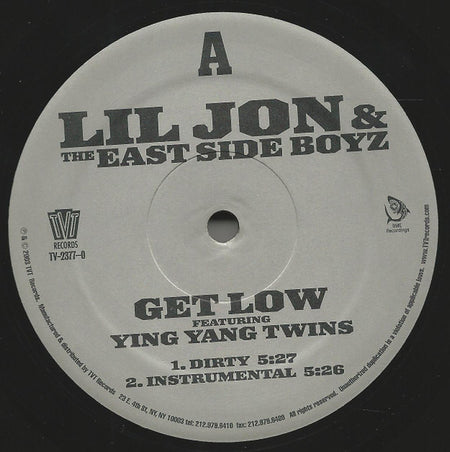 Lil' Jon & The East Side Boyz : Get Low (12")