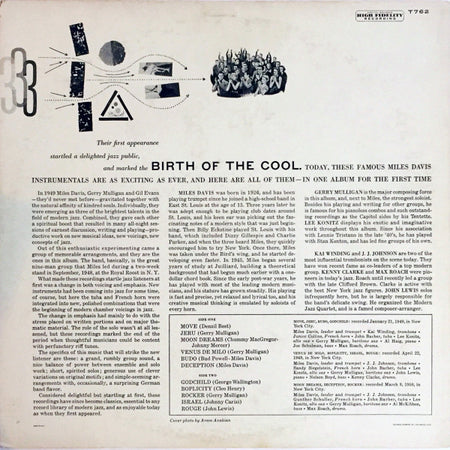 Miles Davis : Birth Of The Cool (LP, Album, Comp, Mono, Scr)