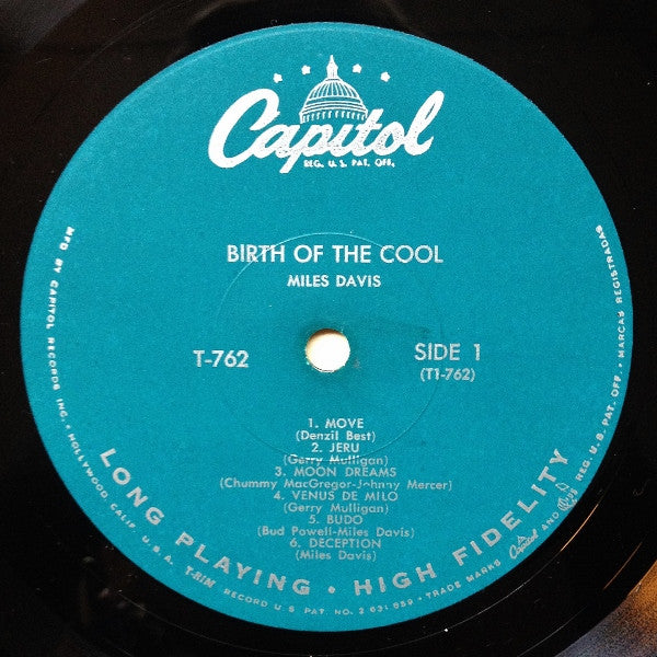 Miles Davis : Birth Of The Cool (LP, Album, Comp, Mono, Scr)