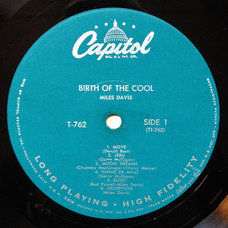 Miles Davis : Birth Of The Cool (LP, Album, Comp, Mono, Scr)