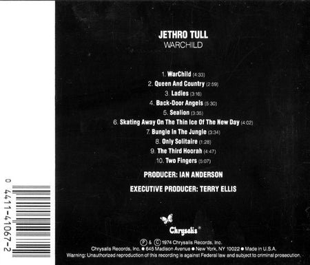 Jethro Tull : War Child (CD, Album, RE, Bla)